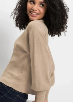 Best Strickpullover mit Ballonärmeln Damen Strickmode|Pullover & Strickjacken