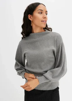 Damen bonprix Bekleidung·Jeans|Pullover & Strickjacken|Strickpullover mit Ballonärmeln