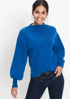 Strickpullover mit Ballonärmeln Damen Strickmode|Pullover & Strickjacken