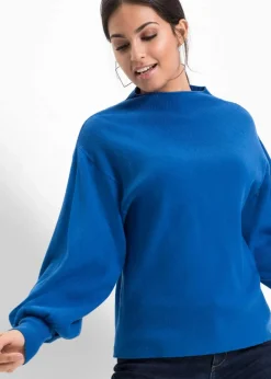 Strickpullover mit Ballonärmeln Damen Strickmode|Pullover & Strickjacken