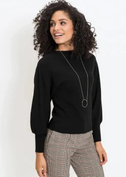 Hot Strickpullover mit Ballonärmeln Damen Bekleidung·Jeans|Pullover & Strickjacken