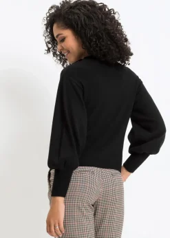 Hot Strickpullover mit Ballonärmeln Damen Bekleidung·Jeans|Pullover & Strickjacken