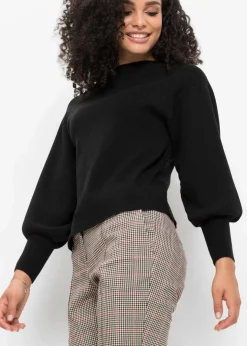 Hot Strickpullover mit Ballonärmeln Damen Bekleidung·Jeans|Pullover & Strickjacken