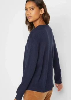 Online Strick-Pullover mit Rundhals-Ausschnitt Damen Pullover & Strickjacken|Basics