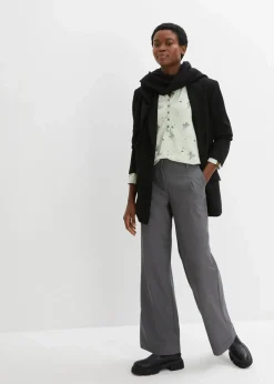 Damen bonprix Pullover & Strickjacken|Basics|Strick-Pullover mit Rundhals-Ausschnitt