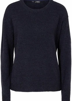 Sale Strick-Pullover mit Rundhals-Ausschnitt in Melange Damen Strickmode|Pullover & Strickjacken