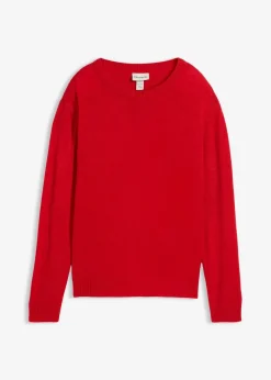 Damen bonprix Bekleidung·Umstandsmode|Bekleidung·Röcke|Strick-Pullover mit Rundhals-Ausschnitt