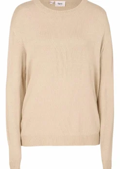 Damen bonprix Pullover & Strickjacken|Basics|Strick-Pullover mit Rundhals-Ausschnitt