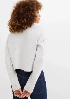 Sale Strickpullover mit Schleife Damen Nachhaltigere Materialien|Strickmode