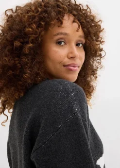 Damen bonprix Pullover & Strickjacken|Strickmode|Strickpullover mit Schleife