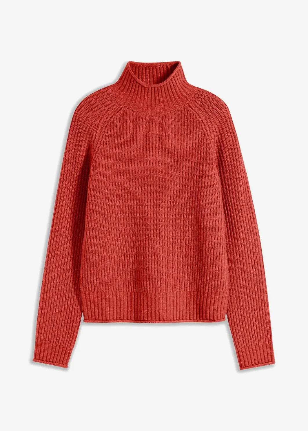 Damen bonprix Strickmode|Pullover & Strickjacken|Strickpullover mit Stehkragen