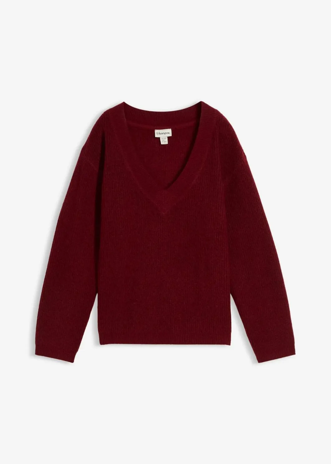 Damen bonprix Bekleidung·Umstandsmode|Strickmode|Strickpullover mit tiefem V-Ausschnitt