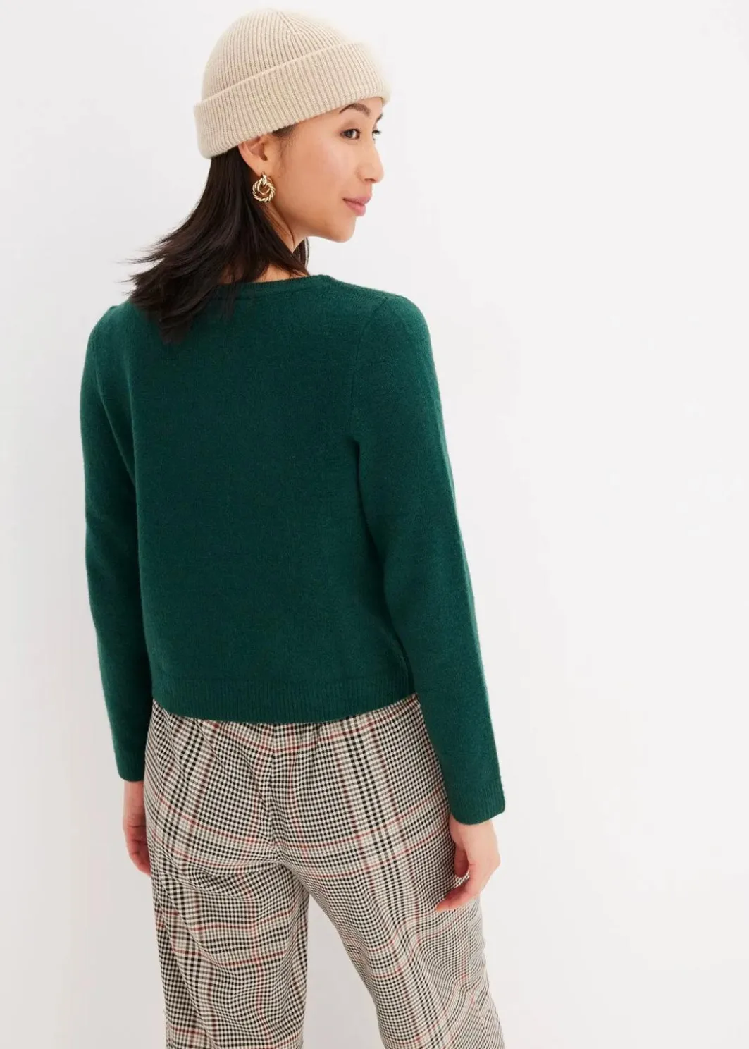 New Strickpullover mit U-Boot-Ausschnitt Damen Nachhaltigere Materialien|Pullover & Strickjacken