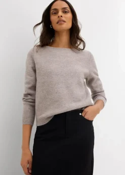 Discount Strickpullover mit U-Boot-Ausschnitt Damen Nachhaltigere Materialien|Pullover & Strickjacken