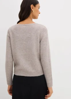 Discount Strickpullover mit U-Boot-Ausschnitt Damen Nachhaltigere Materialien|Pullover & Strickjacken