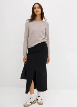 Discount Strickpullover mit U-Boot-Ausschnitt Damen Nachhaltigere Materialien|Pullover & Strickjacken