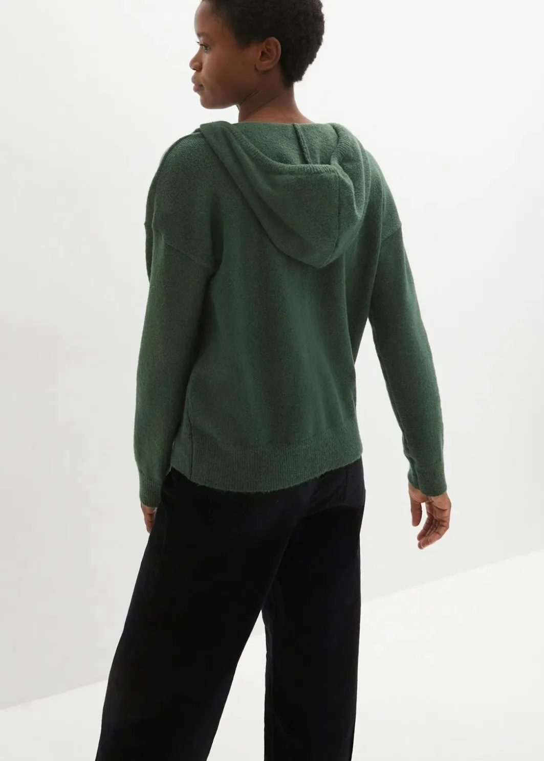 Clearance Strick-Pullover mit V-Ausschnitt und Kapuze Damen Bekleidung·Umstandsmode|Bekleidung·Jeans