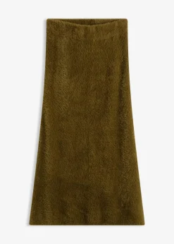 Best Strickrock aus flauschigem Federgarn Damen Röcke
