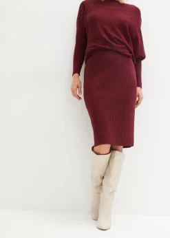 Damen bonprix Bekleidung·Sportbekleidung|Röcke|Strickrock aus softem Viskose-Mix