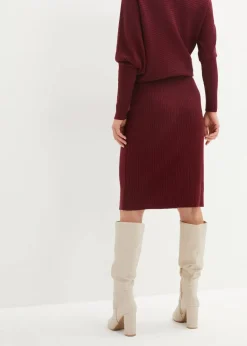 Damen bonprix Bekleidung·Sportbekleidung|Röcke|Strickrock aus softem Viskose-Mix