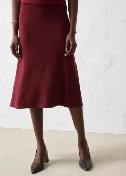 Damen bonprix Bekleidung·Sportbekleidung|Röcke|Strickrock aus weichem Woll-Mix