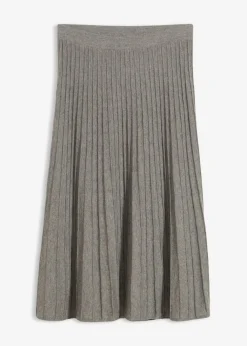 Damen bonprix Bekleidung·Sportbekleidung|Premium|Strickrock mit Merinowolle