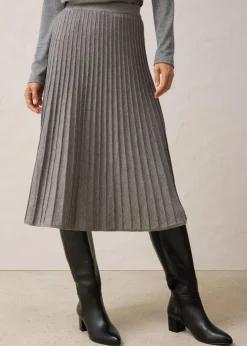 Damen bonprix Bekleidung·Sportbekleidung|Premium|Strickrock mit Merinowolle
