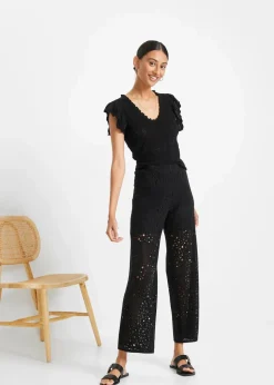 Damen bonprix Hosen|Strick-Schlupfhose