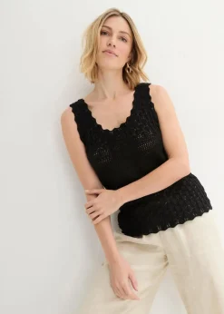 Damen bonprix Bekleidung·Umstandsmode|Shirts & Tops|Stricktop aus Baumwolle