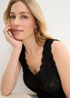 Damen bonprix Bekleidung·Umstandsmode|Shirts & Tops|Stricktop aus Baumwolle