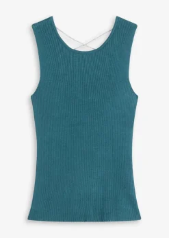Discount Stricktop mit Glitzerband Damen Strickmode|Shirts & Tops