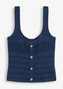 Damen bonprix Strickmode|Shirts & Tops|Stricktop mit metallic Effekt