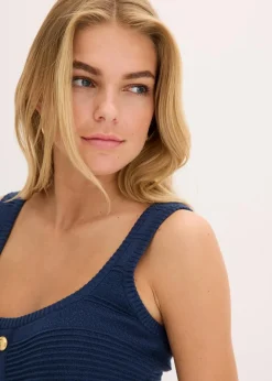 Damen bonprix Strickmode|Shirts & Tops|Stricktop mit metallic Effekt