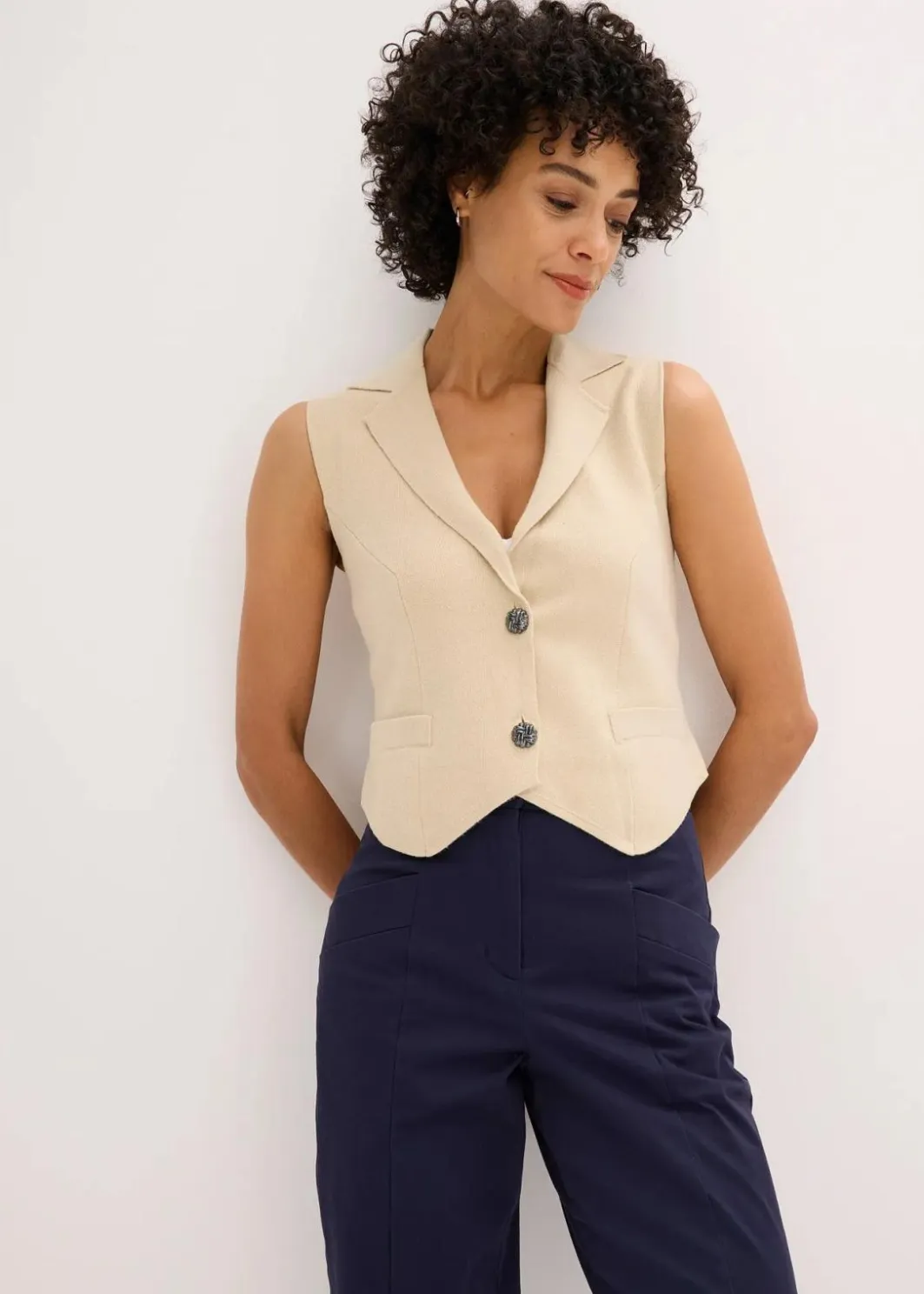 Strick-Weste Damen Bekleidung·Umstandsmode|Bekleidung·Hosen
