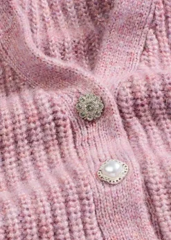 Damen bonprix Bekleidung·Umstandsmode|Strickmode|Strick-Weste mit dekorativen Knöpfen und Wollanteil
