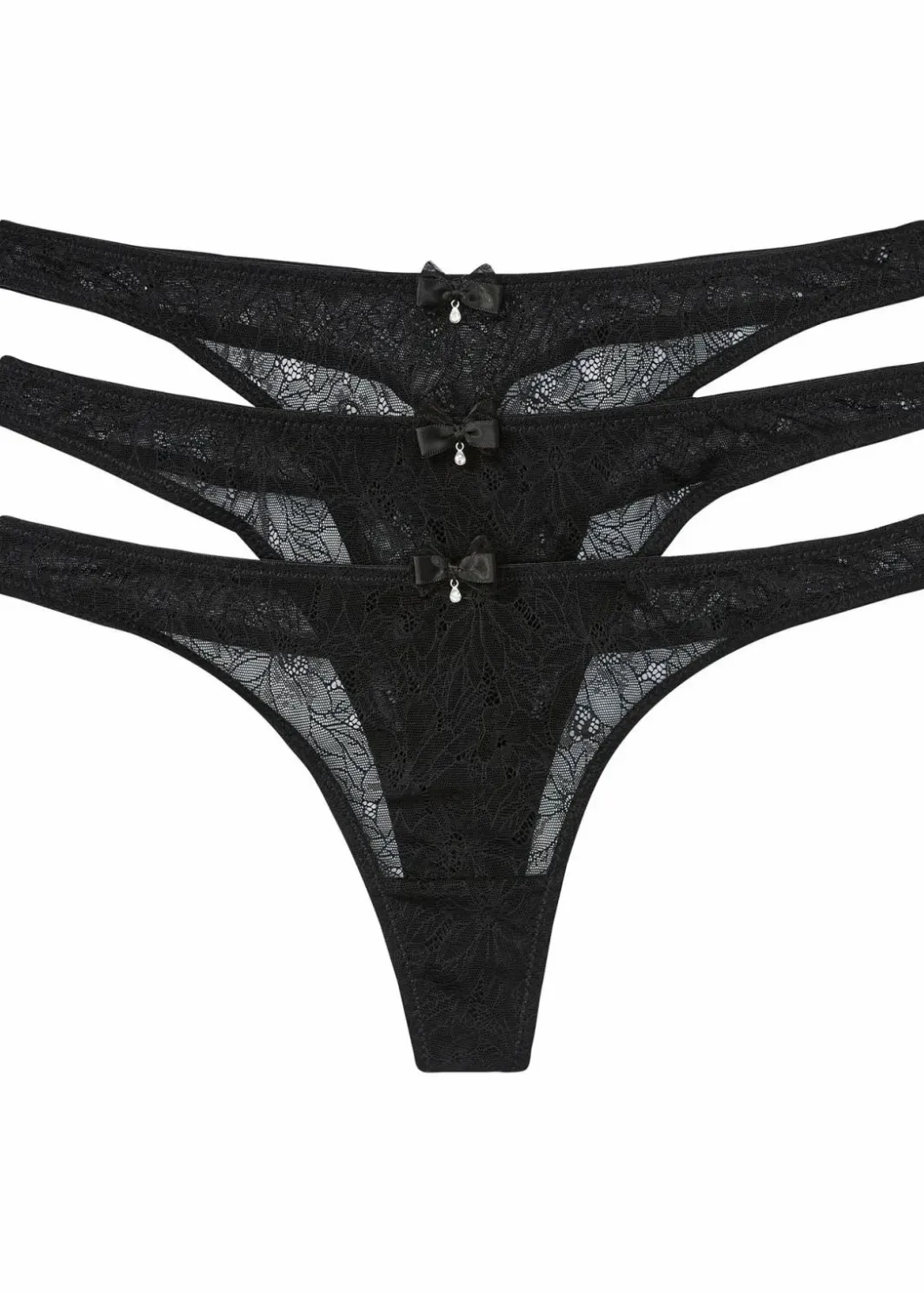 Clearance String aus edler Spitze (3er Pack) Damen Wäsche·Dessous|Wäsche·Höschen