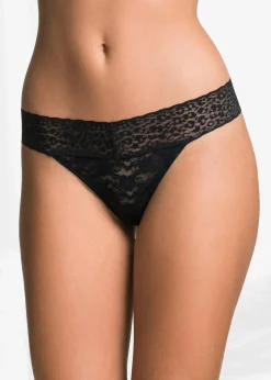 Damen bonprix Wäsche·Dessous|Wäsche·Höschen|String aus Spitze (2er Pack)