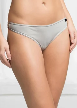Damen bonprix Höschen|Baumwollunterwäsche|String mit Bio-Baumwolle (6er Pack)