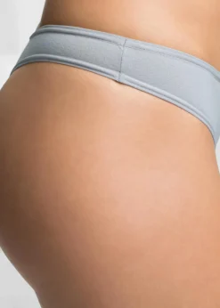 Damen bonprix Höschen|Baumwollunterwäsche|String mit Bio-Baumwolle (6er Pack)