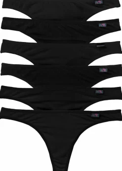 Online String mit Bio-Baumwolle (6er Pack) Damen Wäsche·Basics|Wäsche·Baumwollunterwäsche