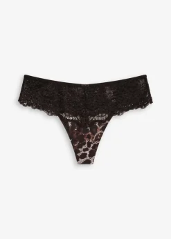 Damen bonprix Nachhaltigere Materialien|Dessous|String Panty aus feiner Spitze