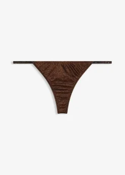 Clearance String Tanga aus glitzerndem Material Damen Wäsche·Dessous|Wäsche·Höschen