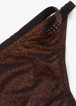 Clearance String Tanga aus glitzerndem Material Damen Wäsche·Dessous|Wäsche·Höschen