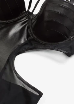 Hot Stringbody ouvert mit Wetlook Damen Große Cups D-H|Erotikwäsche