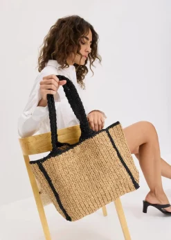 Damen bonprix Taschen|Strohshopper