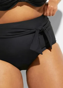 Damen bonprix Nachhaltigere Materialien|Mix & Match|Strong Highwaist Shape-Bikinihose mit Bindeband