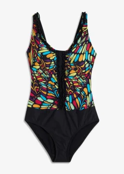 Outlet Strong Shape-Badeanzug mit Rüschen Damen Shapewear|Badeanzüge