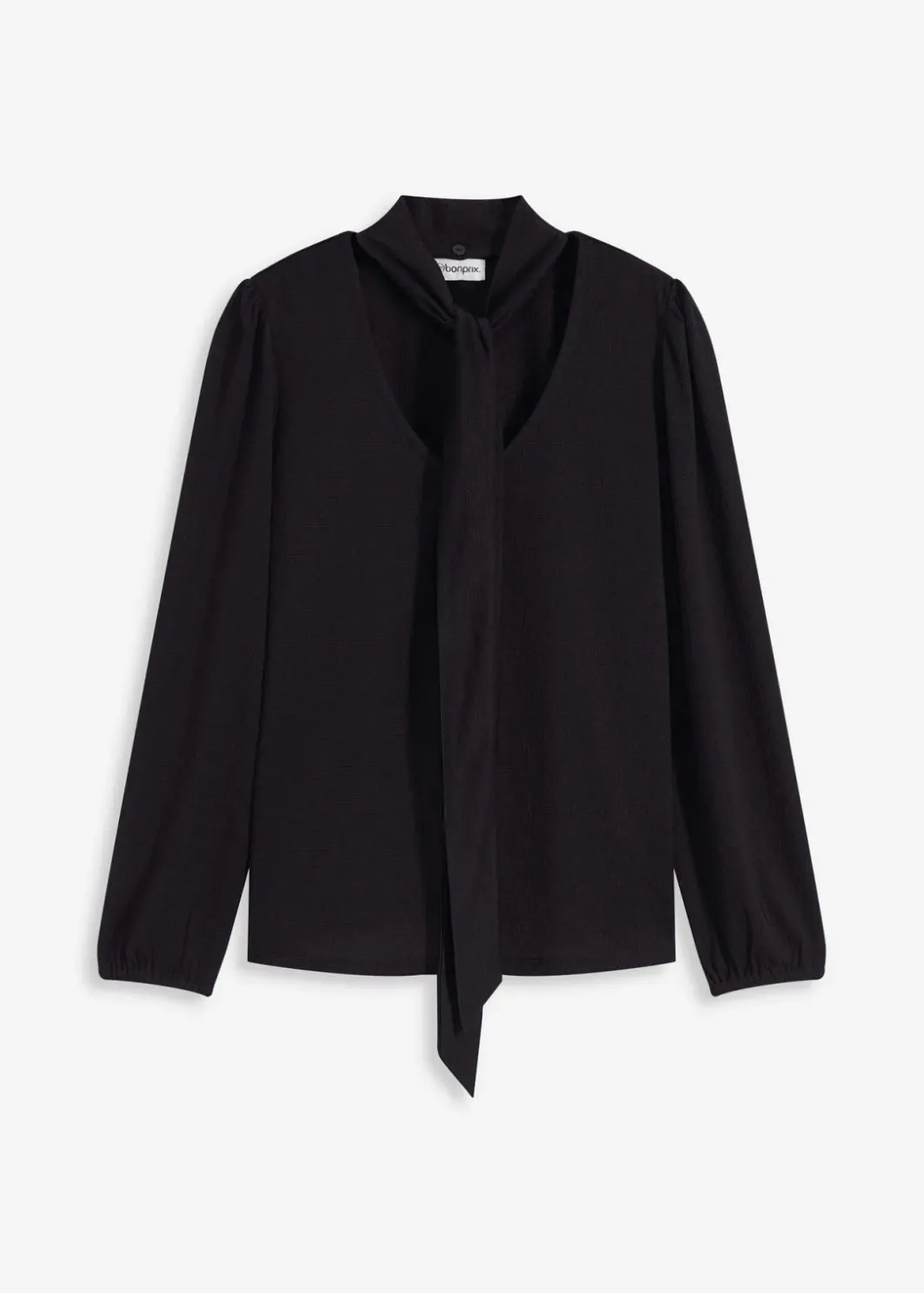 Best Struktur-Shirt mit abnehmbarer Schluppe Damen Shirts & Tops