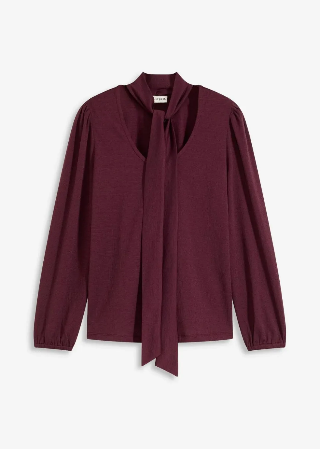 Hot Struktur-Shirt mit abnehmbarer Schluppe Damen Shirts & Tops