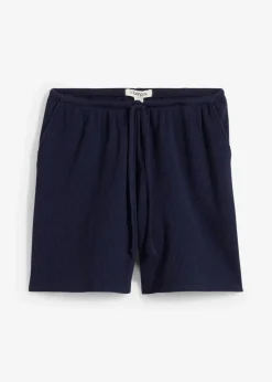 Outlet Strukturshorts aus reiner Baumwolle Damen Hosen|Zweiteiler & Sets